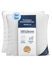 Set 2 cuscini 3 camere - cuscino piumino 80x80 40x80 45x70 - cuscino piumino