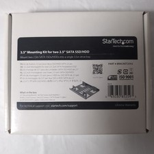 StarTech BRACKET25X2 Dual 2.5 to 3.5 SATA SSD HDD Mounting Bracket New