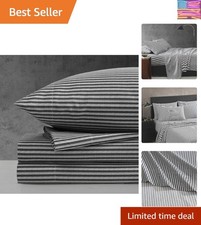 Full Sheet Set   Super Soft Wrinkle-Resistant, Oeko-Tex, 4 Pillowcases - Twil...