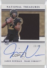 2021 National Treasures Collegiate Century Blue 23/49 Jamie Newman Auto 14dh