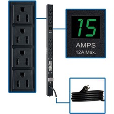 Tripp Lite by Eaton PDU 1.5kW Single-Phase Local Metered PDU 100-127V Outlets 8