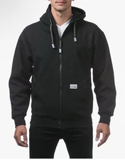 Pro Club Men's Comfort Pullover Hoodie Cotton, Gray, Front Pocket