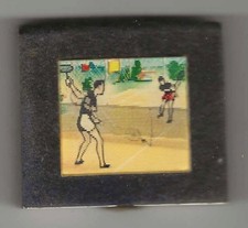 LENTICULAR MATCHBOX - Tennis players