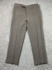 Ralph Lauren Purple Label Men  s Trousers 34 Fits 31X27 Wool Beige Pleated