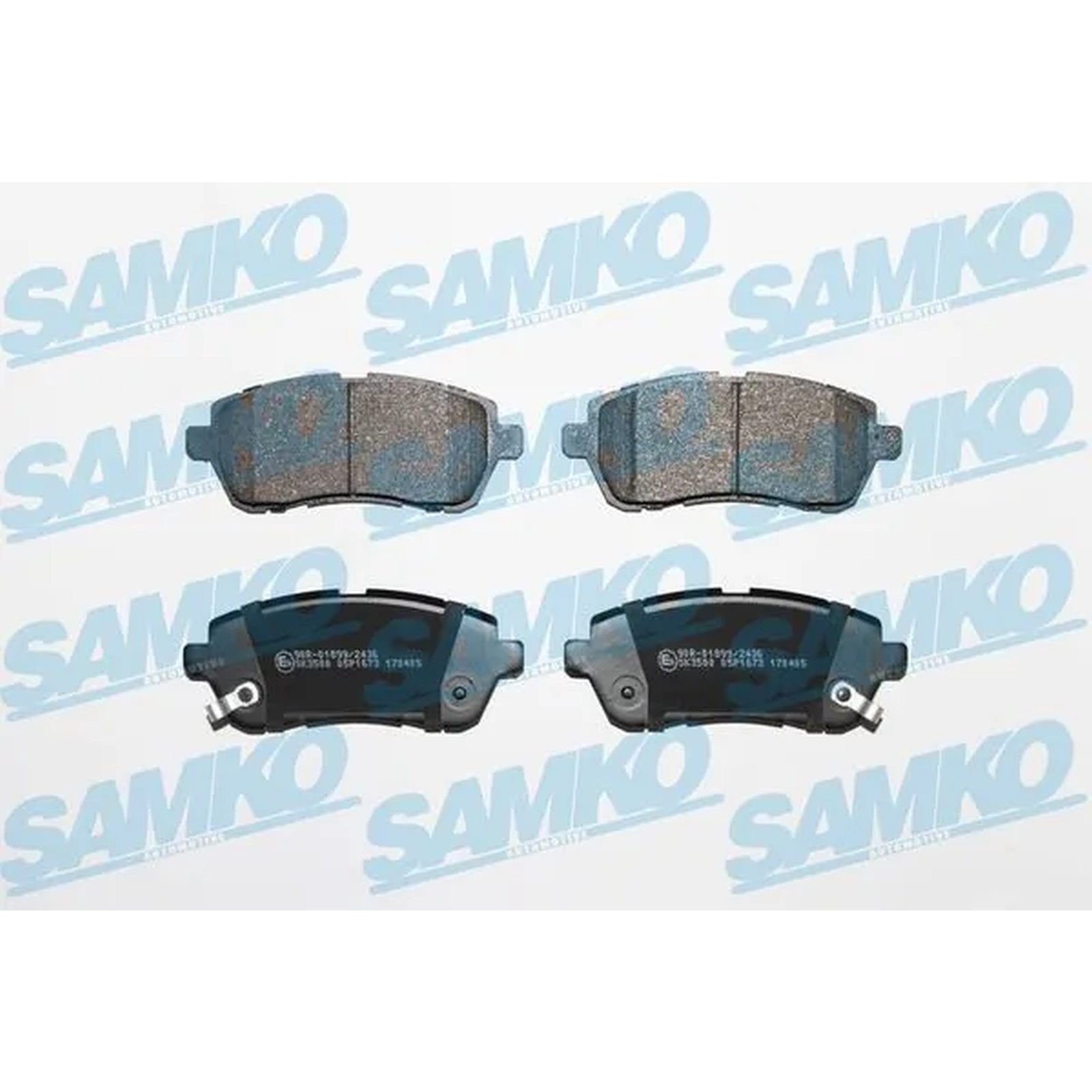 1x ORIGINAL® SAMKO Bremsbelagsatz, Scheibenbremse Vorne für Ford FIESTA