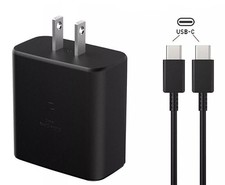 Universal 45W Super Fast Wall Charger 6FT USB-C Cable for Samsung S23 S22 S21