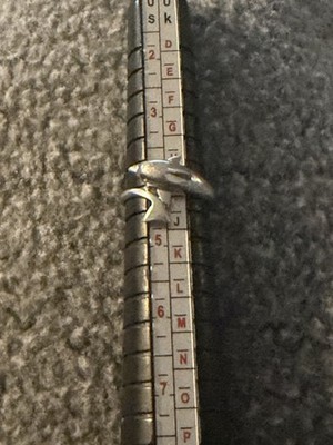 Vintage EDCO signed Sterling Silver 925 Dolphin Wrap Ring Size 4 #373