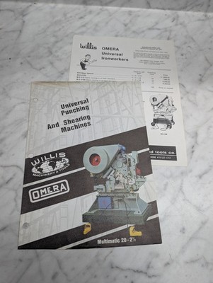 WILLIS OMERA MULTIMATIC 20-2½ UNIVERSAL PUNCHING SHEARING MACHINES BROCHURE