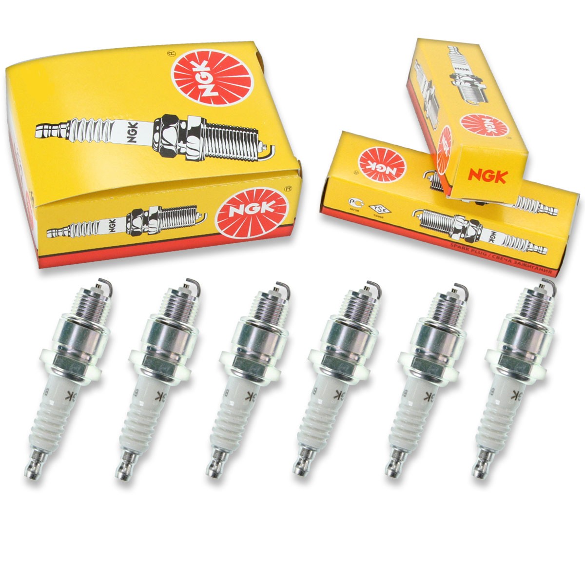 6 pc NGK 3823 BP8HS-10 Standard Spark Plugs for 94701-00237 90793-20113 xj