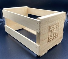 VTG Napa Valley Box Company 21 CD DVD Game Storage Wood Crate Rack Media Holder