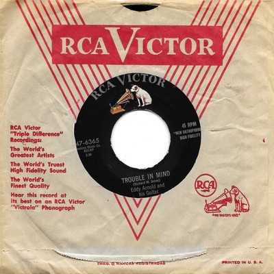 ARNOLD, Eddy  (Trouble In Mind)  RCA 47-6365 = SUPER VINTAGE NEAR MINT record