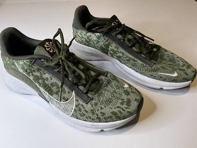 Nike SuperRep Go 3 Flyknit Green Khaki Training Shoes Sneakers Men Size US 10