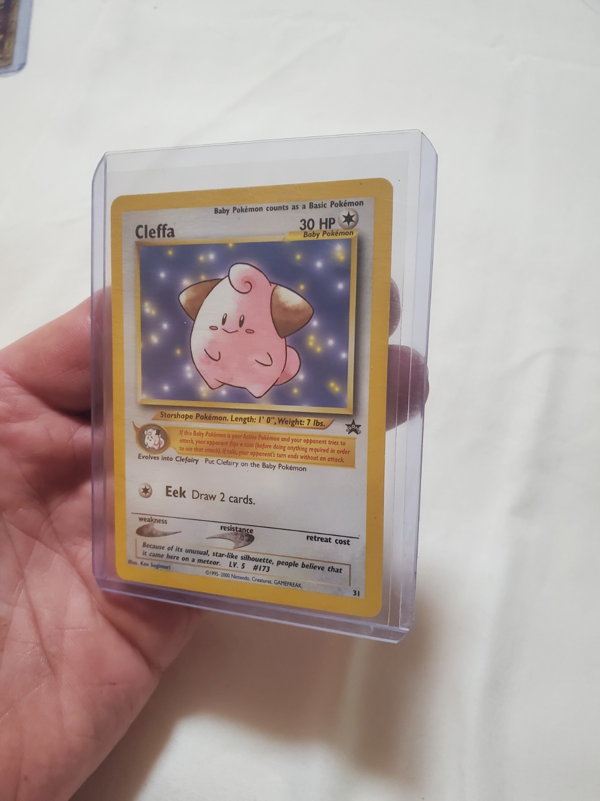 LP Pokemon Card - Cleffa #31 - Black Star Promo