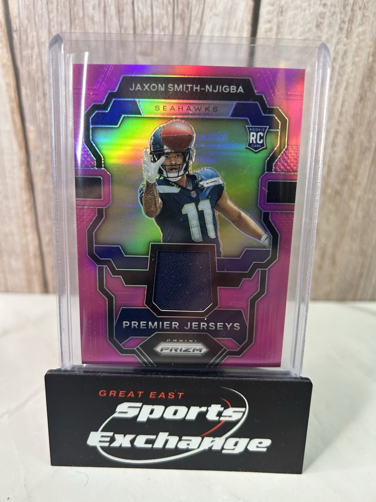 2023 Panini Prizm - Premier Jerseys Jaxon Smith-Njigba #PJ-JS Pink Prizm (MEM,RC