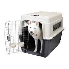 Airline Travel Dog Kennel XX Large 36 Carrier Removable Wheels