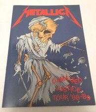 LIVRET PROGRAMME DE CONCERTS METALLICA 1988 ENDOMMAGÉ JUSTICE TOURNÉE MONDIALE COMME NEUF