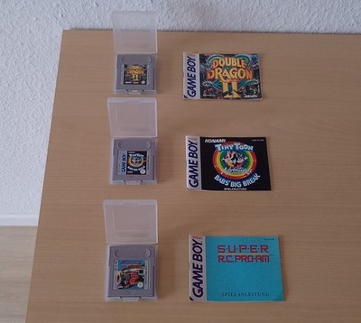 Game Boy Spiele Konvolut : Double Dragon II, Tiny Toon & Super RC mit Anleitung