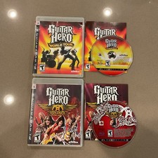 Guitar Hero Aerosmith World Tour Lot PS3 Playstation 3 CIB Complete