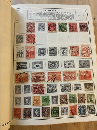 Senior Statesman Stamp Album by H. E. Harris, World, Stamps 1870's-1960s - Picture 9 of 24