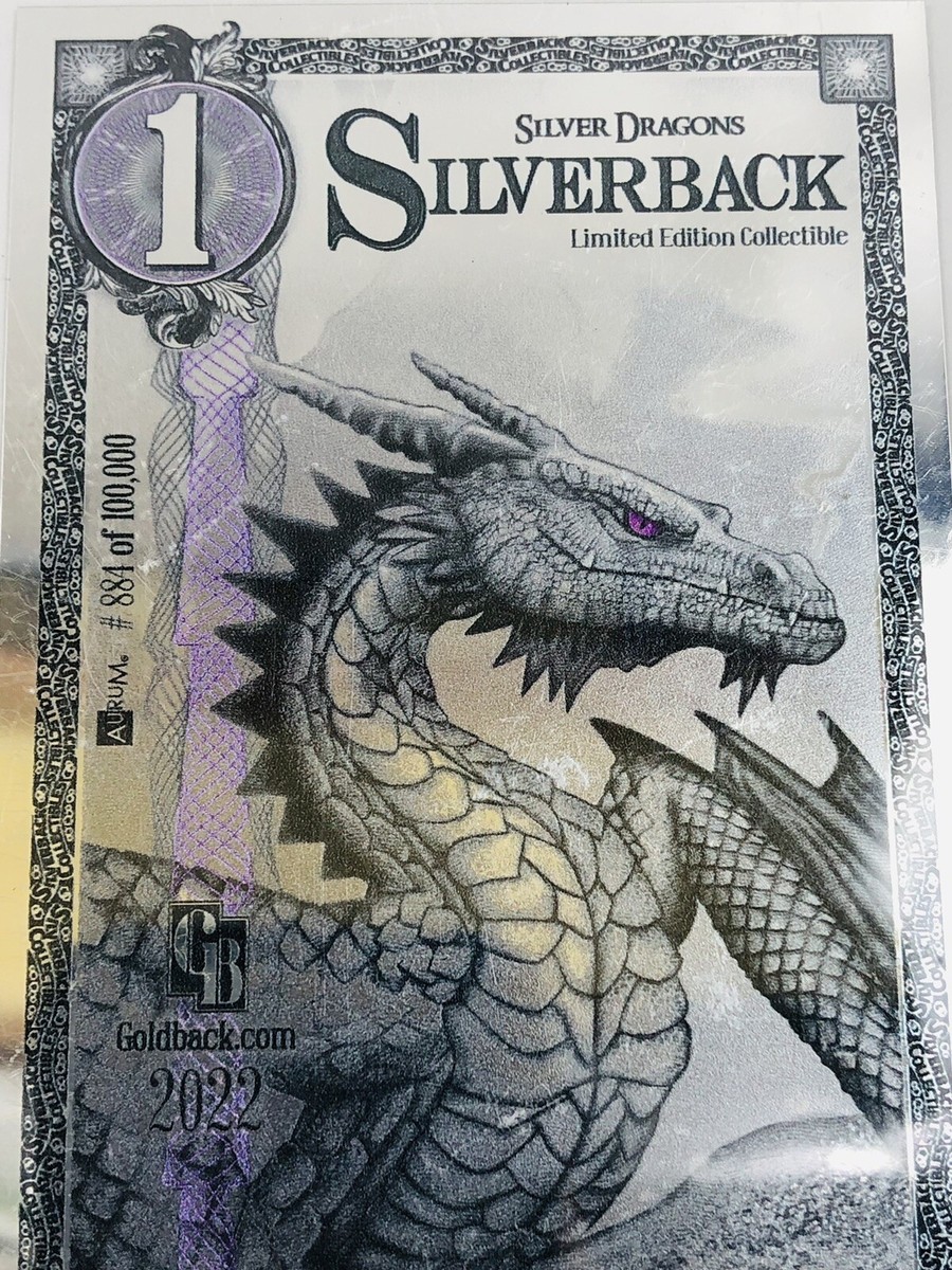 1 PMG 70 Silverback Silver Dragon Purple Limited Edition
