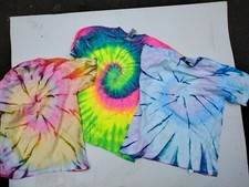 Gildan Tye Dye Kids Youth Large Tshirts 3ct 