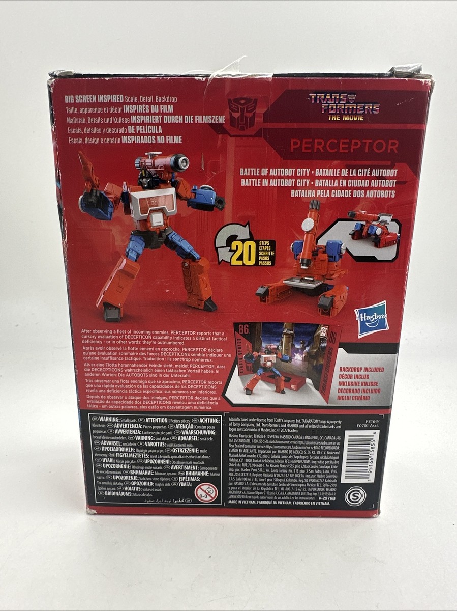 Transformers (The Movie) Studio Series 86 Perceptor Action Figure Deluxe New