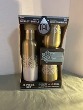 TAL Insulated Wine Thermos With 2 Tumblers Double Wall Hot And Cold Beverage