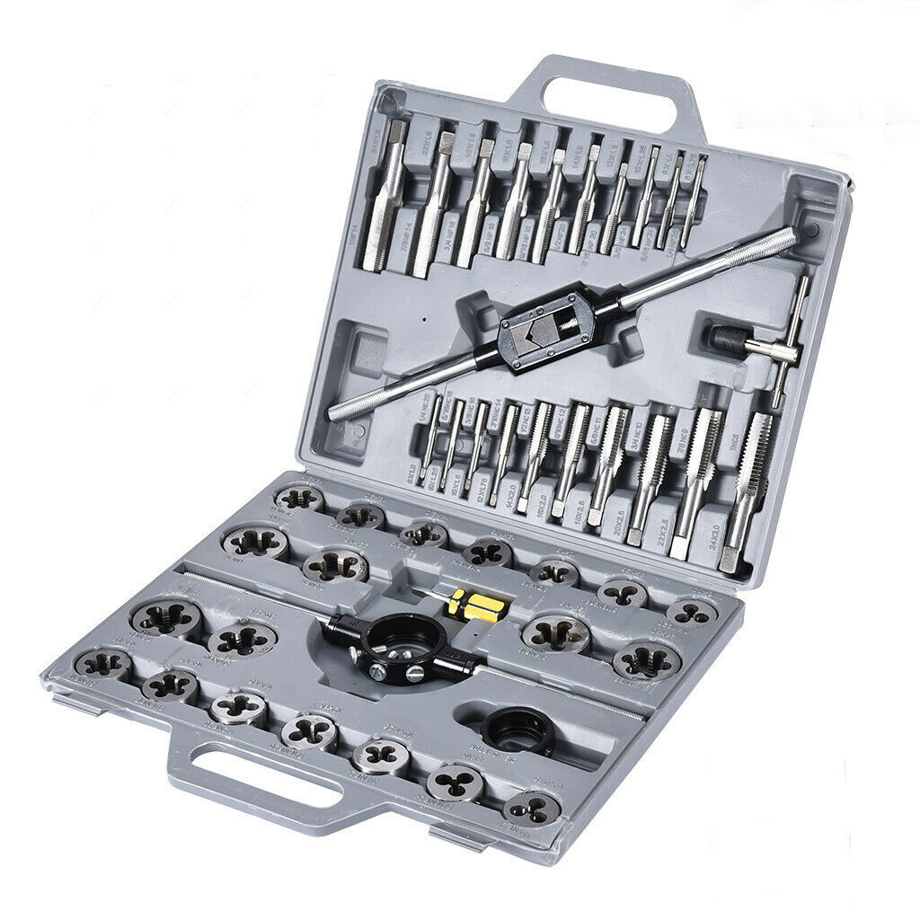 777SD ROUND SOLID HIGH SPEED STEEL TAP & DIE SET 45PCS (777SD