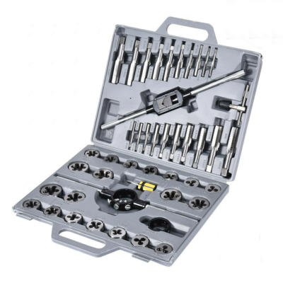 777SD ROUND SOLID HIGH SPEED STEEL TAP & DIE SET 45PCS (777SD