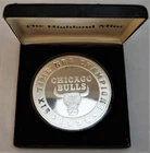 Highland Mint 6 Time NBA Champions Chicago Bulls 6 Troy Oz.999 Fine Silver Round