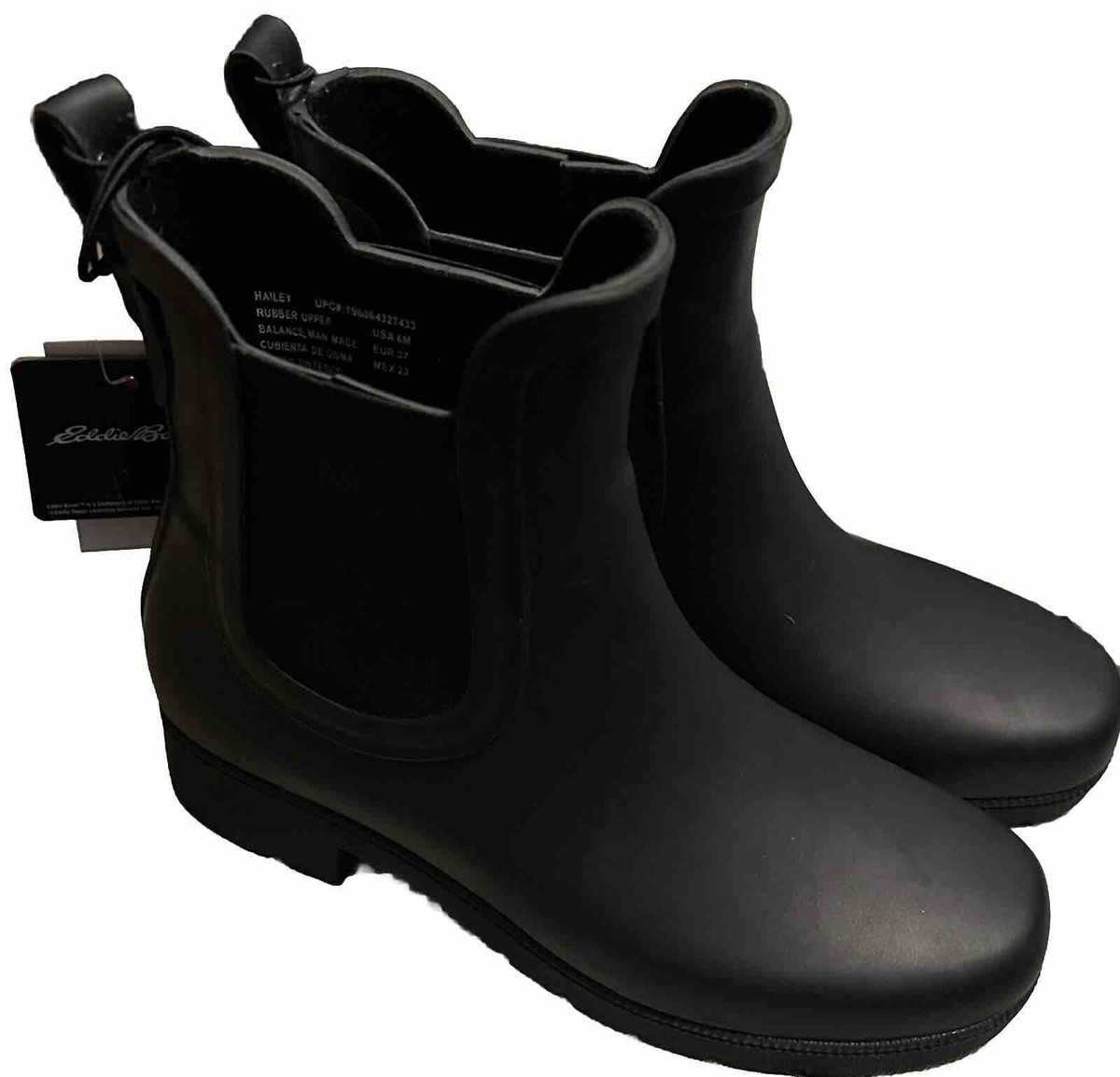 Eddie Bauer Slip On Rubber Boots Hailey | eBay display picture 1