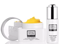 ERNO LASZLO: WHITE MARBLE DUAL PHASE VIT C PEEL SET. 2.4 FLOZ. ORG$120 SALE$60