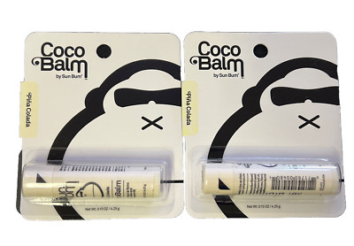 Coco Balm by Sun Bum Pina Colada Moisturizing Lip Balm 0.15 oz. (Pack of 2)