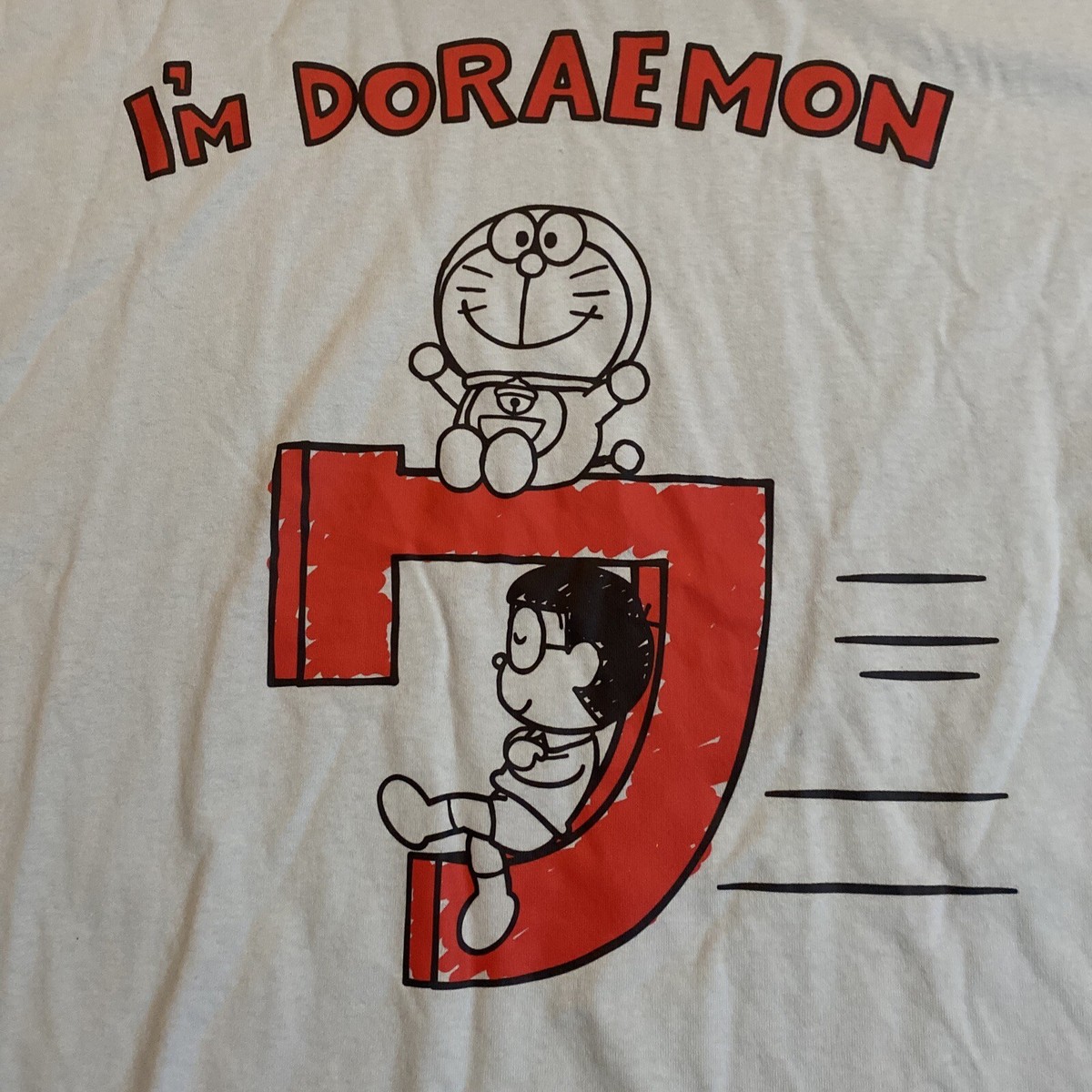 I'm Doraemon T-shirt Sanrio Fujiko Pro Official Tag Japan