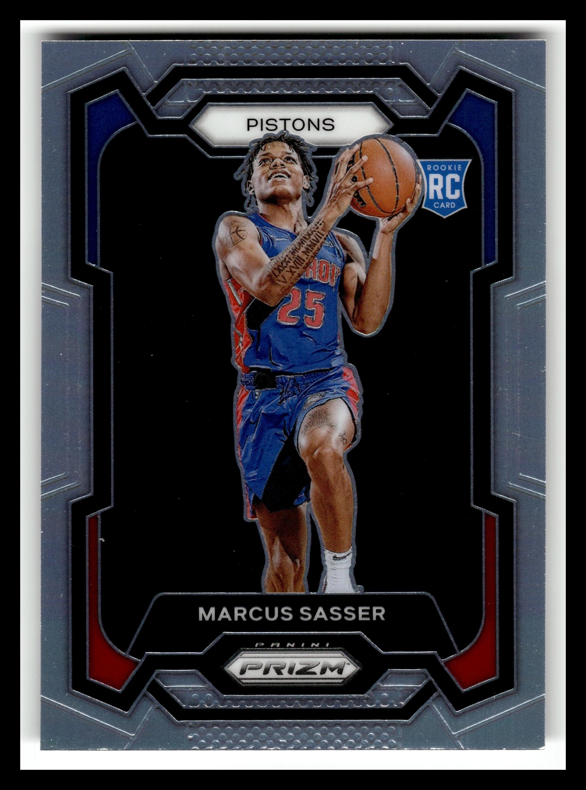 2023-24 Panini Prizm #174 Marcus Sasser Prizms Silver