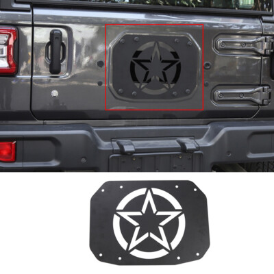 Fits Jeep Wrangler JL 18+ Spare Tire Carrier Delete Filler Plate-Five Star Style