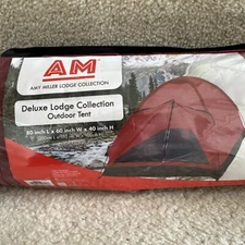 Outdoor Tent w/Storage Bag 80L x 60W x 40H Red Amy Miller Lodge Collection New