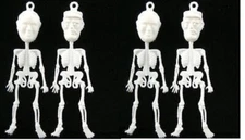 1960s Vintage 2 Pair Plastic Fidel Castro  and Nikita Khrushchev Skeletons