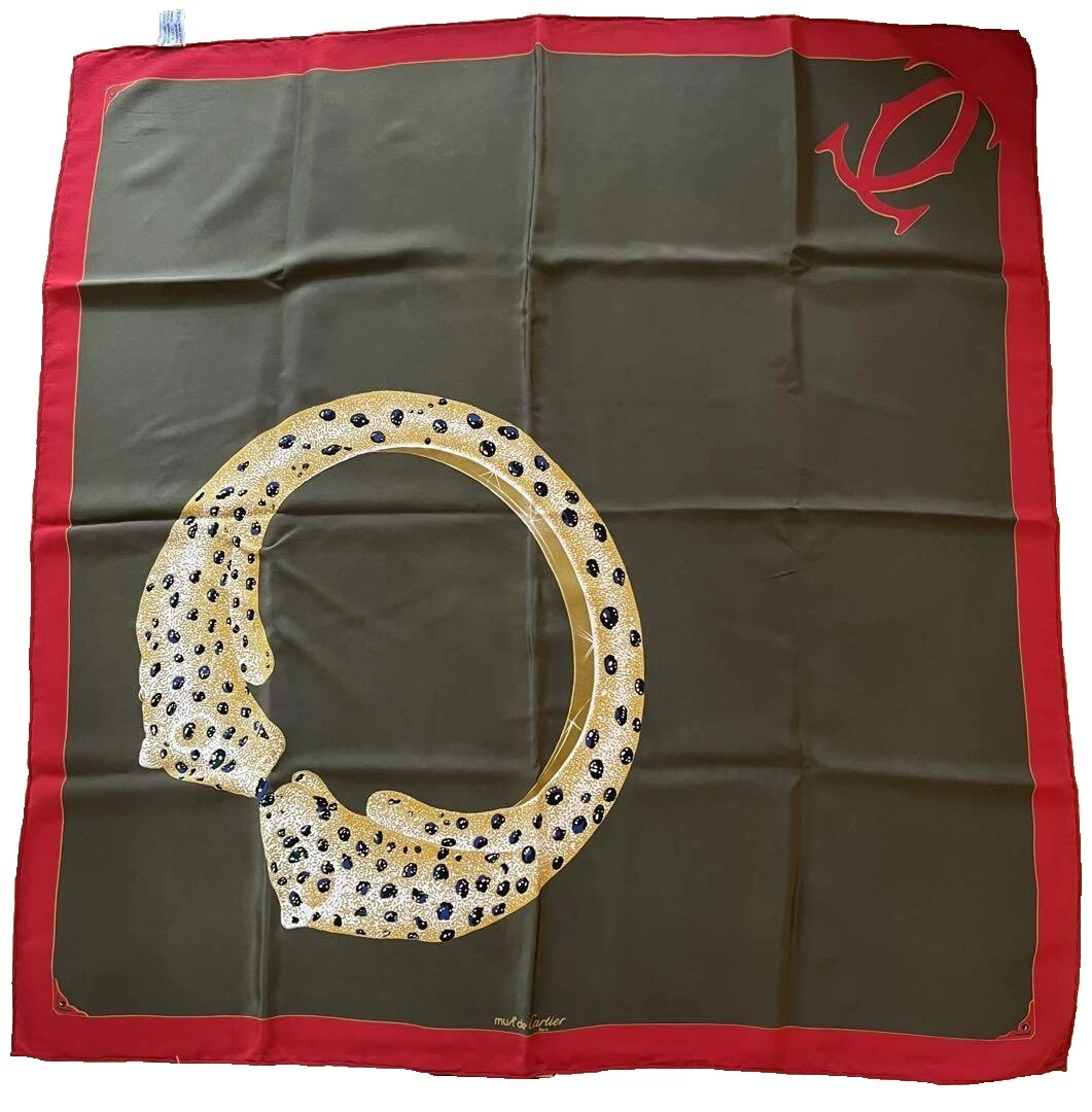Cartier Silk Animal Print Scarves & Wraps for Women