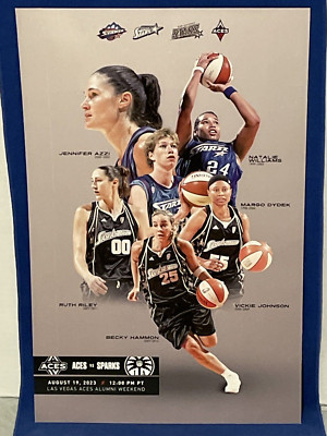 Las Vegas Aces vs Los Angeles Sparks WNBA 8/19/23 Aces' ALUMNI WEEKEND Poster