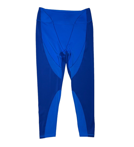 IVY PARK X Adidas High Waisted Leggings Size XL Rodeo Blue Mesh Panel Tight - Picture 2 of 19