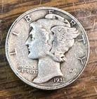 1931-S Mercury Dime Nice Original Very Fine CHRC