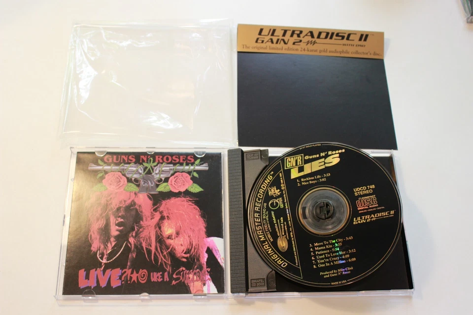 Guns N' Roses - GN'R Lies - MFSL 24K Gold CD with J CARD - VERY RARE OOP Foto 3 de 4