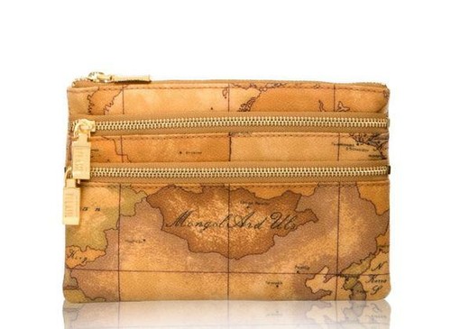 BUSTINA ALVIERO MARTINI PRIMA CLASSE geo classic bustina portatutto a 3 zip  NATU | eBay