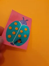 vintage 80's Hambly Studios mylar ladybug sticker  *used*