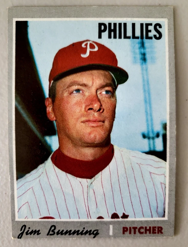 批量 9 张 1970 年 Topps 费城费城老式卡,Jim Bunning,L. Hisle — 第 2/4 张图片