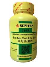 Sun Ten - Fritillaria & Trichosanthes Formula,100 Capsules / Bei Mu Gua Lou San