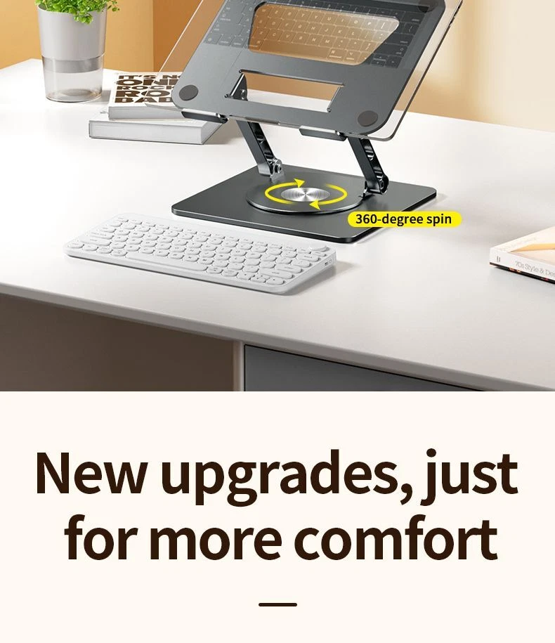 Laptop Stand Aluminium Alloy Rotale Stand Macbook Laptop Portable Fold Holder