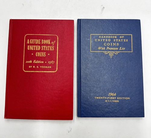 A Guide To US Coins Books Red Blue 1967 And 1964 Twenty First Addition