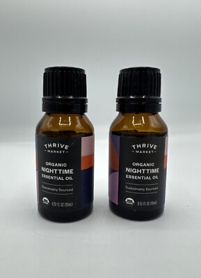 (2) Thrive Organic Nighttime Essential Oil .5 Oz, Sealed Exp 2028